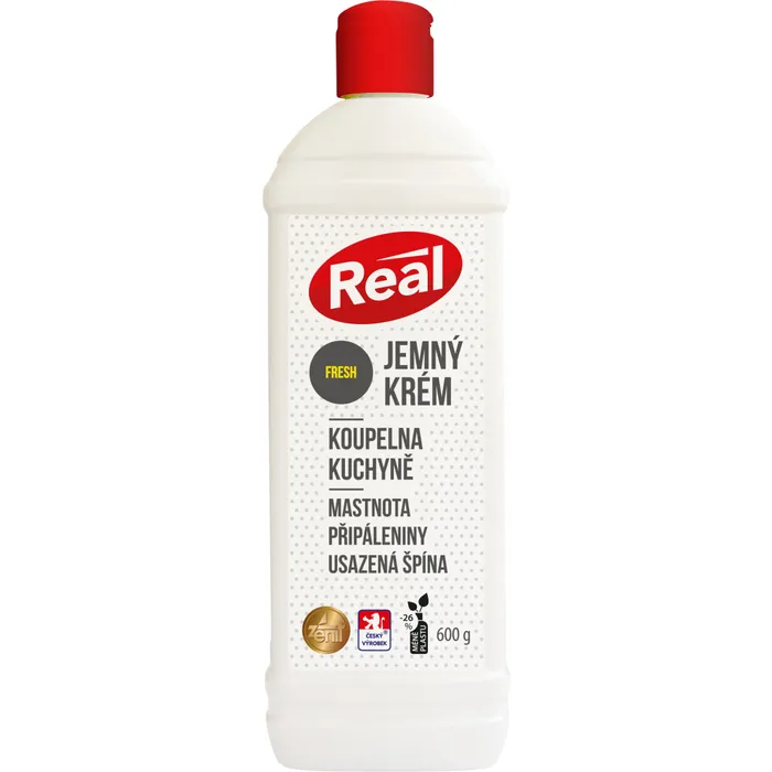 Główne zdjęcie produktu Real Fresh čisticí krém na koupelny a kuchyně 600 g