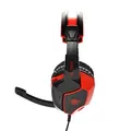 Następne zdjęcie produktu Red Fighter H2, Gaming Headset, słuchawki z mikrofonem, regulacja głośności, czarno-czerwona, 2x 3.5 mm jack