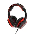 Red Fighter H2, Gaming Headset, słuchawki z mikrofonem, regulacja głośności, czarno-czerwona, 2x 3.5 mm jack