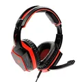 Następne zdjęcie produktu Red Fighter H2, Gaming Headset, słuchawki z mikrofonem, regulacja głośności, czarno-czerwona, 2x 3.5 mm jack