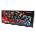 Red Fighter K1, klawiatura US, do gry, podświetlona rodzaj przewodowa (USB), czarna, 3 kolory podświetlania