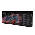 Red Fighter K1, klawiatura US, do gry, podświetlona rodzaj przewodowa (USB), czarna, 3 kolory podświetlania
