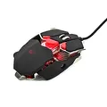 Następne zdjęcie produktu Red Fighter Mysz M1, 4000DPI, optyczna, 10kl., przewodowa USB, czarna, do gry