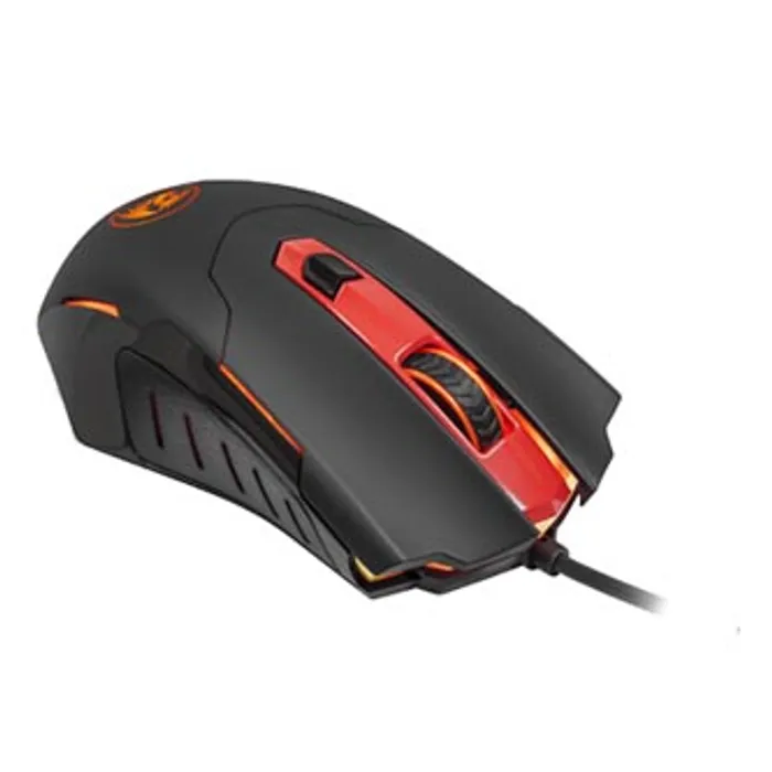 Główne zdjęcie produktu Redragon Myš PEGASUS, 7200DPI, optická, 7tl., 1 kolečko, drátová USB, černo-červená, hern