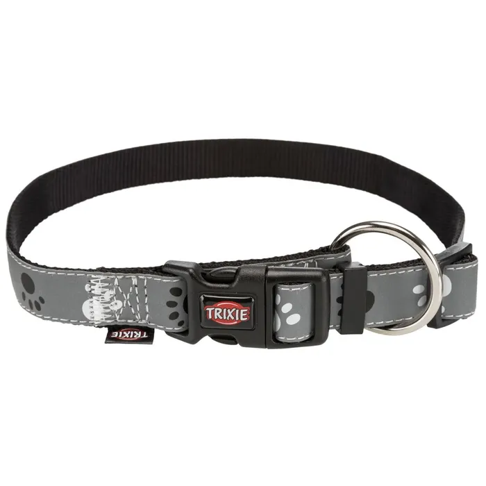 Główne zdjęcie produktu Reflexní obojek SILVER REFLECT M-L:35-55cm/20mm