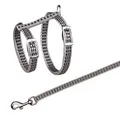 Następne zdjęcie produktu Szelki odblaskowe ze smyczą dla kota 22-42cm/10mm 1,2m