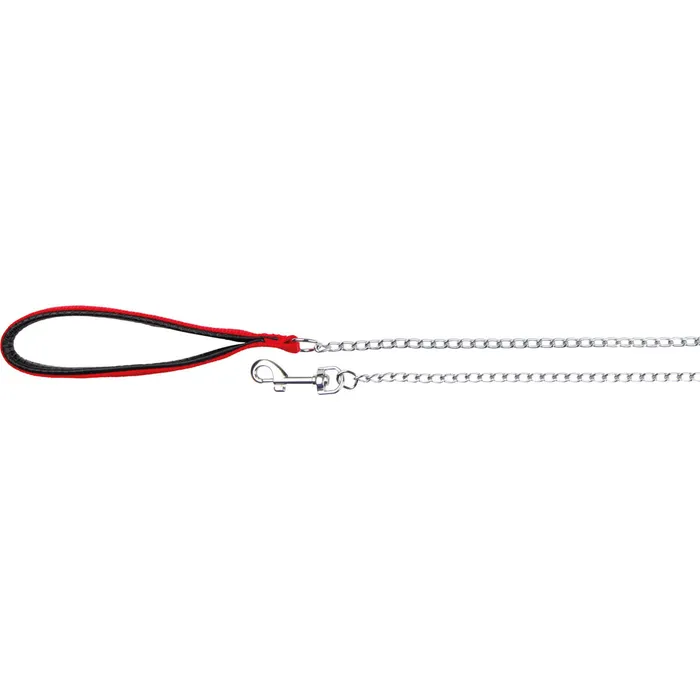 Główne zdjęcie produktu Řetízkové vodítko, červená L-XL: 1,00 m/4 mm