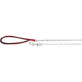 Następne zdjęcie produktu Smycz z łańcuszkiem, czerwona M-L: 1,00 m/3 mm