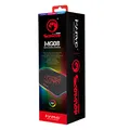 Następne zdjęcie produktu RGB Podkładka pod mysz, MG8, do gry, czarna, 350 x 250 mm, 3 mm, Marvo, podświetlenie RGB