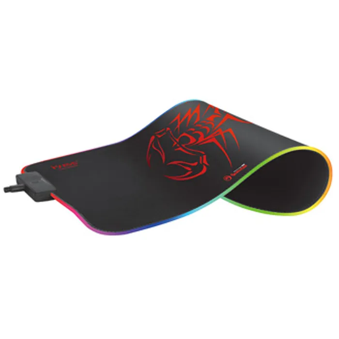 Główne zdjęcie produktu RGB Podložka pod myš, MG8, herní, černá, 350 x 250 mm, 3 mm, Marvo, RGB podsvícení