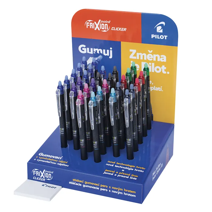 Główne zdjęcie produktu Roller Pilot Frixion Clicker F 05 stojánek, 30 ks