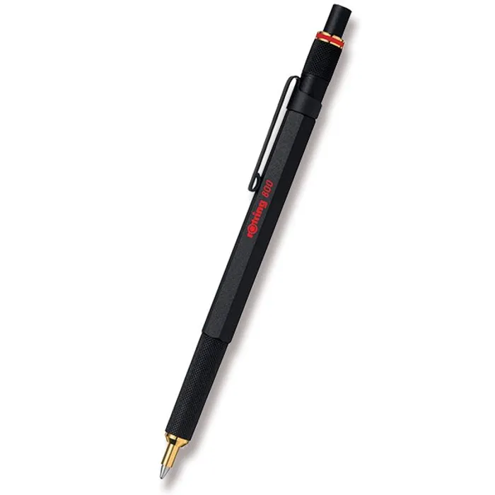 Główne zdjęcie produktu Rotring 800 Black kuličkové pero, M