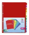 Następne zdjęcie produktu Przekładki plastikowe, A4 Maxi, 12 części, VIQUEL
