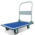 Wózek transportowy ręczny, 150 kg, niebiesko-biały