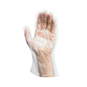 Rękawica foliowa (HDPE) jednorazowa transparentna `L` w pudełku dozującym [100 szt]