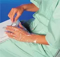 Rękawica foliowa (HDPE) jednorazowa bezbarwna `L` zszyta [100 szt]