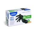 Rękawica (Nitril) niepudrowana czarna `XL` [100 szt]