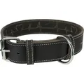 Następne zdjęcie produktu RUSTYCZNA skórzana obroża Heartbeat - czarna L-XL: 55-65cm/40mm