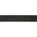 Następne zdjęcie produktu RUSTYCZNA skórzana obroża Heartbeat - czarna Dł.:47-55cm/40mm
