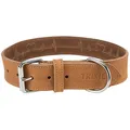 Następne zdjęcie produktu Rustykalna obroża skórzana Heartbeat - brązowa L-XL: 55-65cm/40mm