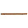 Następne zdjęcie produktu Rustykalna skórzana obroża Heartbeat - brązowa L:47-55cm/40mm