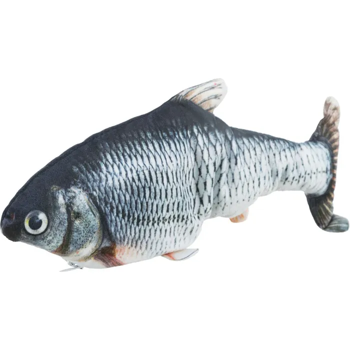 Główne zdjęcie produktu Ryba jako živá, mrskající se, s catnipem, látka, 30cm