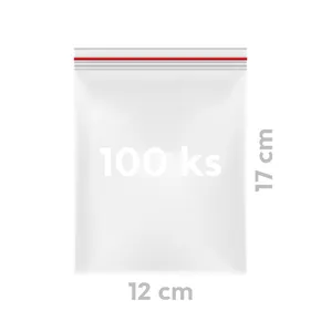 Woreczek strunowy (LDPE) 12 x 17 cm [100 szt]
