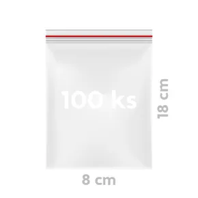 Woreczek strunowy (LDPE) 8 x 18 cm [100 szt]