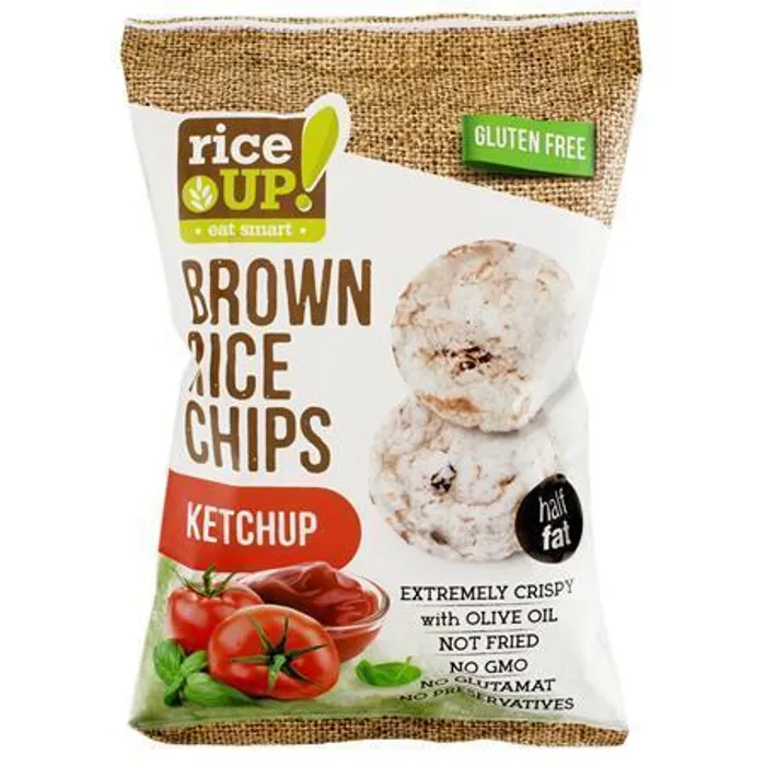 Główne zdjęcie produktu Rýžové chipsy, kečup, 60 g, RICE UP