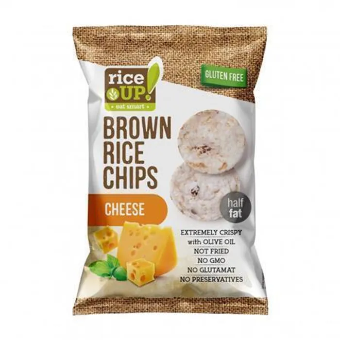 Główne zdjęcie produktu Rýžové chipsy, sýr, 60 g, RICE UP