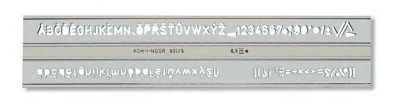 Główne zdjęcie produktu Šablona 748006 písmenková 5mm