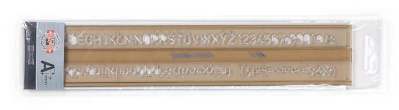 Główne zdjęcie produktu Šablona 748008 písmenková 7mm