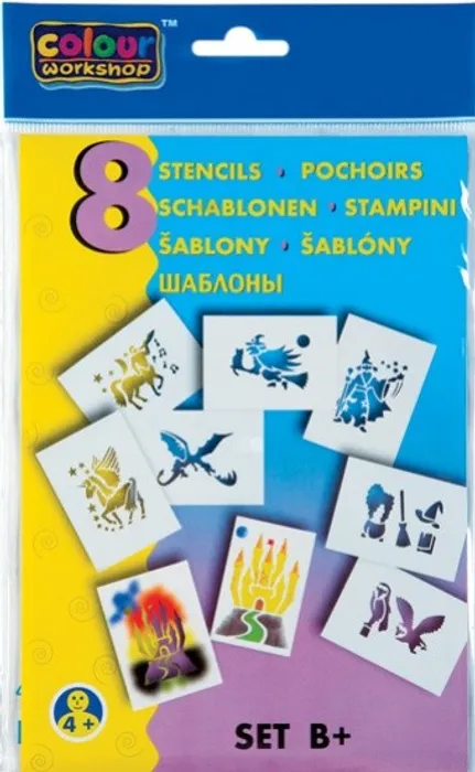 Główne zdjęcie produktu Šablona foukací fixy 9996 B+ pohádkové bytosti [8 ks]