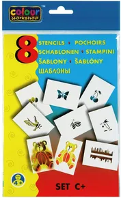 Szablon markera rozdmuchowego 9996 C+ mieszanka motywów II [8 szt.]