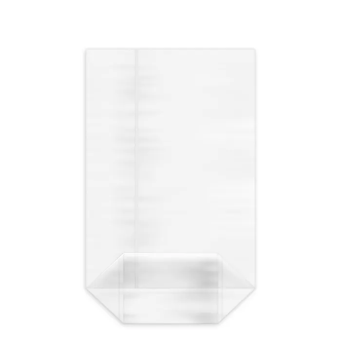 Główne zdjęcie produktu Sáček čirý celofán (OPP) s křížovým dnem 14,5 x 23,5 + 6 cm [100 ks]