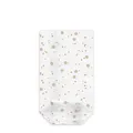 Torebka krzyżowa przezroczysta (OPP) Gwiazdy złote 11,5 x 19 + 4,5 cm [100 szt]