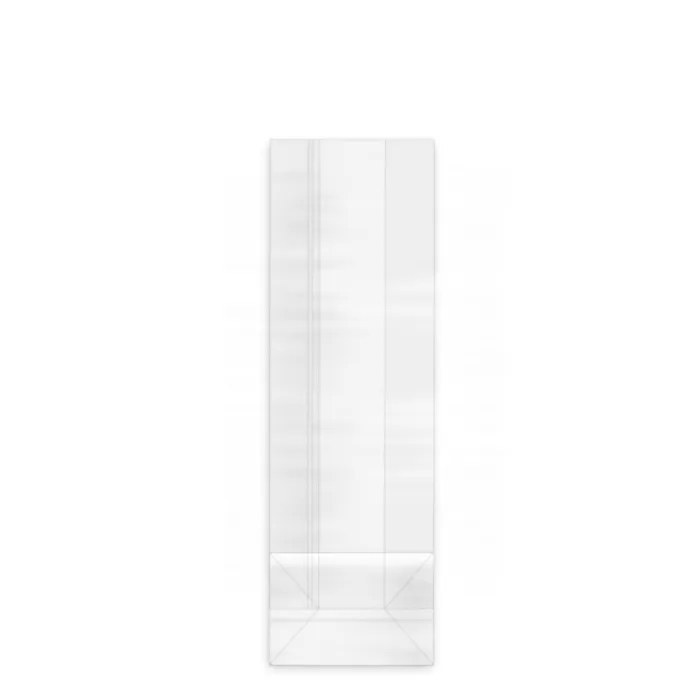 Główne zdjęcie produktu Sáček čirý celofán (OPP) s obdélníkovým dnem 7+4 x 22 cm [100 ks]
