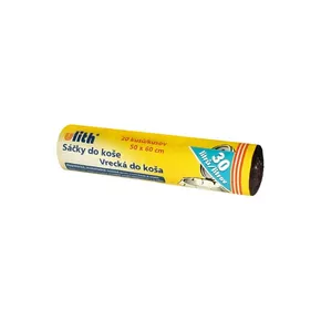 Worek na śmieci (HDPE) czarny 50 x 60 cm 30L `M` [20 szt]