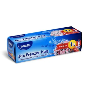 Woreczek do mrożenia żywności (LDPE) 17 x 25 cm 1L `S` [50 szt]