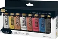 Zestaw koloru akrylowego metalicznego „Solo Goya”, 8 kolorów, 20 ml w rurce, stworzenie