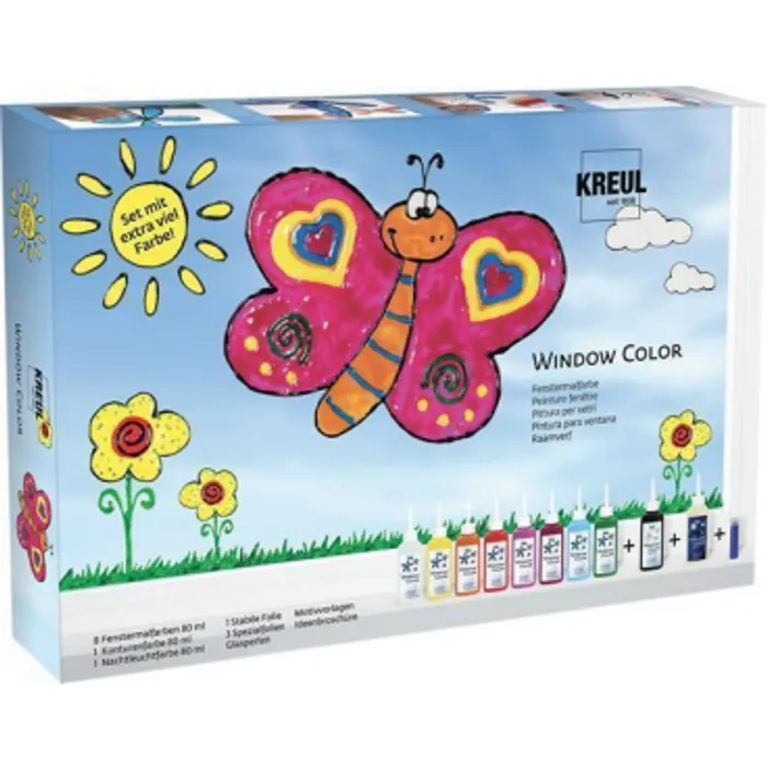 Główne zdjęcie produktu Sada Barva na sklo Window Color pro mnoho malířů, Hobby Line
