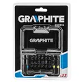 Następne zdjęcie produktu Zestaw bitów56H612, 22 bity + nasadka magnetyczna, w blistrze długość taśmy 8m, Graphite