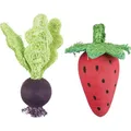 Następne zdjęcie produktu Zestaw drewnianych zabawek - burak, truskawka, drewno/luffa, 6/9cm