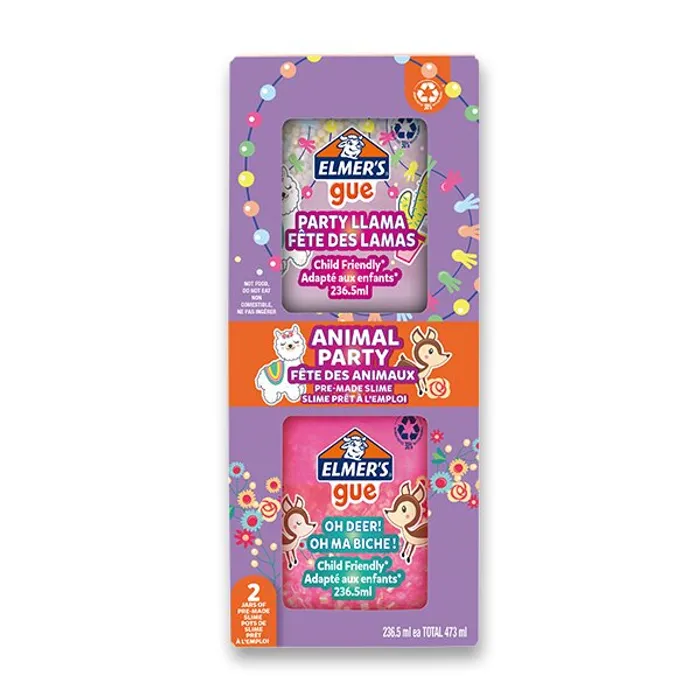Główne zdjęcie produktu Sada ELMER´S Animal Party Gue 236,5 ml, 2 ks