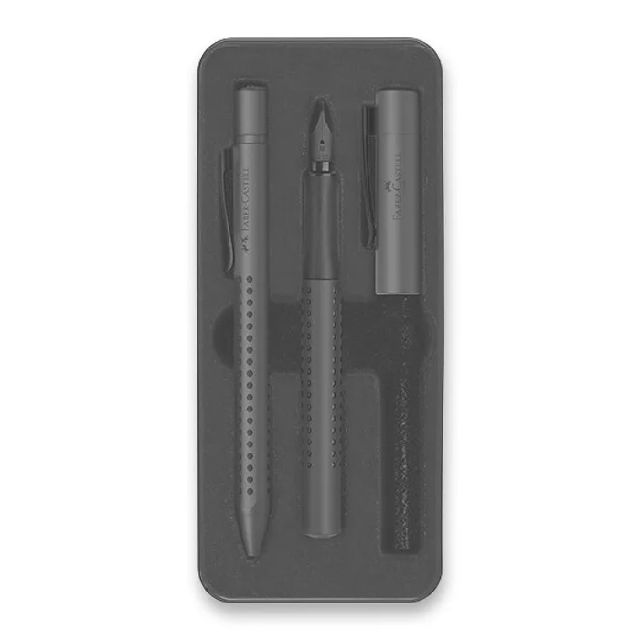 Główne zdjęcie produktu Sada Faber-Castell Grip Edition 2010 plnicí pero a kuličkové pero, výběr barev vínová
