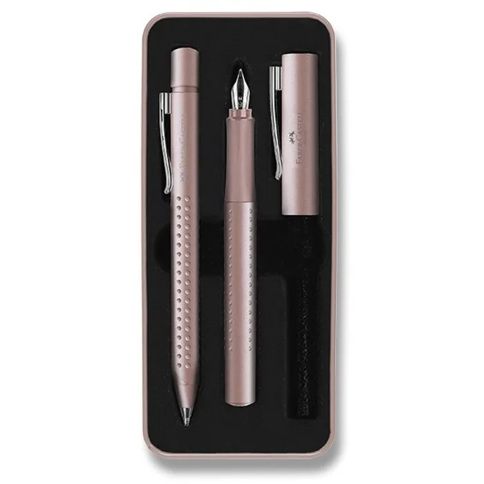 Główne zdjęcie produktu Sada Faber-Castell Grip Edition 2011 plnicí pero a kuličkové pero, růžová