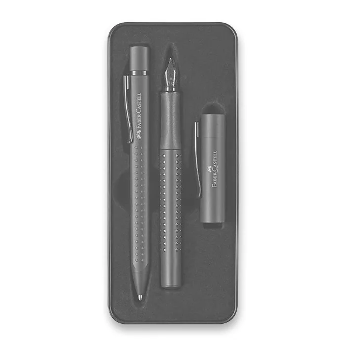 Główne zdjęcie produktu Sada Faber-Castell Grip Edition plnicí pero a kuličková tužka, černá