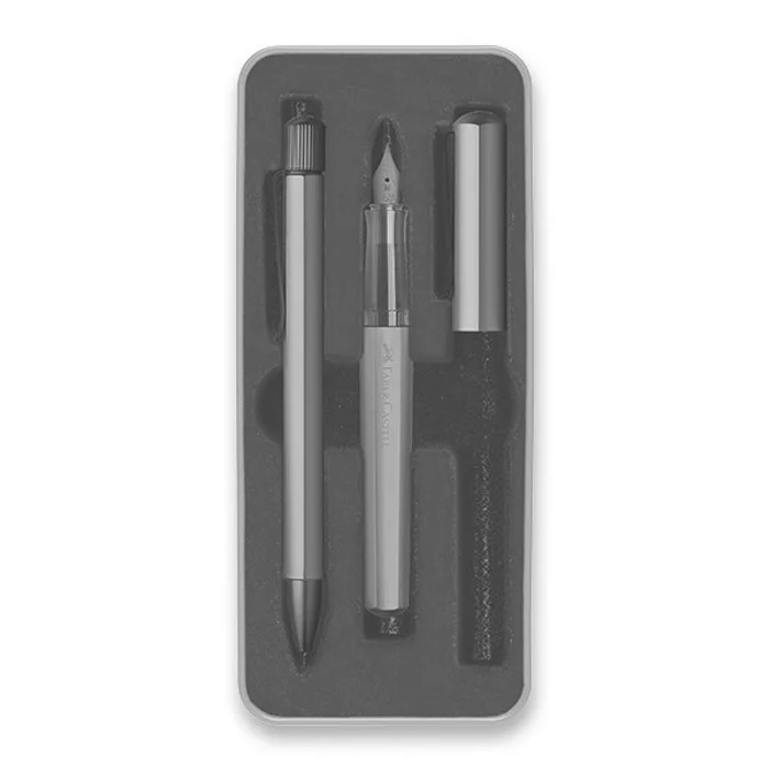 Główne zdjęcie produktu Sada Faber-Castell Hexo Bronze plnicí pero a kuličková tužka