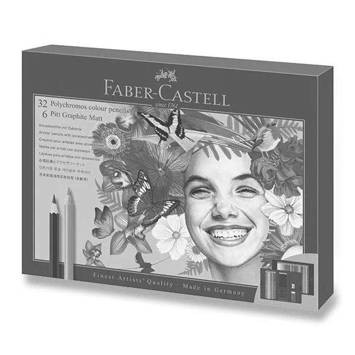 Główne zdjęcie produktu Sada Faber-Castell Polychromos & Pitt Graphite Matt 40 ks