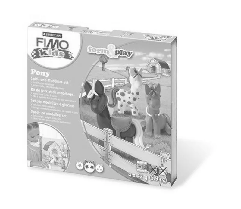 Główne zdjęcie produktu Sada FIMO® 8034 kids form&play "Pony" Poníci